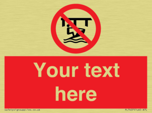 Custom Do not use watercraft in the vicinity of piers